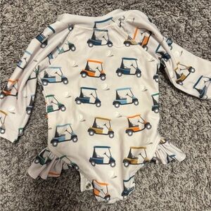 Golf Cart Print Baby swim